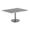 Holland Bar Stool Co 30" Tall OD214 Stainless Steel Table Base 22" Diameter 30"x48" Greystone Top OD214-2230SSOD3048GryStn - alternate 1